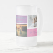 クカスタムリスマス3フォトグラパーソナライズされたンママグ フロストグラスビールジョッキ (正面右)