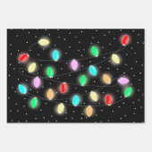 クカラフルリスマス灯 ラッピングペーパーシート (正面)