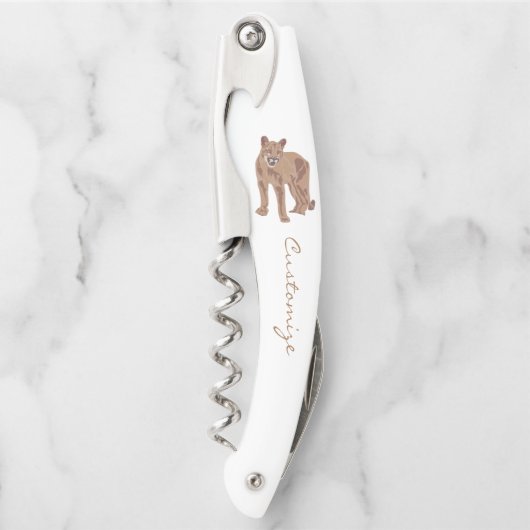 クガープママウンテンライオンサンダーコーブ ソムリエナイフ (正面)