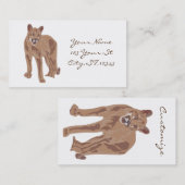 クガープママウンテンライオンサンダーコーブ 名刺 (正面/裏面)