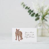 クガープママウンテンライオンサンダーコーブ 名刺 (スタンド正面)