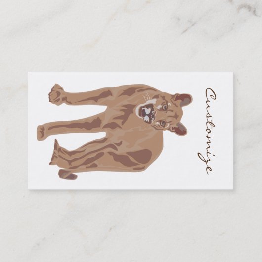 クガープママウンテンライオンサンダーコーブ 名刺 (裏面)