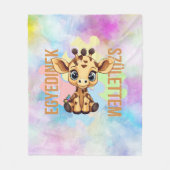 クキアフルラシオク | SNIジラフ | エギディネク フリースブランケット (正面)