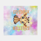 クキアフルラシオク | SNIジラフ | エギディネク フリースブランケット (正面(横))