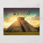 ククルカンメキシコ寺院の様式化 ポストカード (正面)