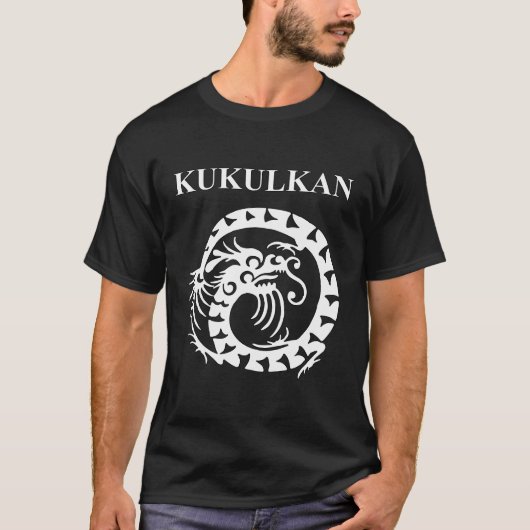 ククルカン古代マヤ蛇の神 Tシャツ (正面)