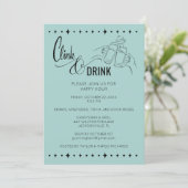 ククールリンク&ドリンクハッピーアワー招待状 招待状 (スタンド正面)