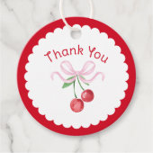 クコッテ チェリー ブライダルシャワーのお礼 フェイバータグ (正面)