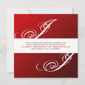 +クコンテンポラリーラス/赤+黒 招待状 (裏面)