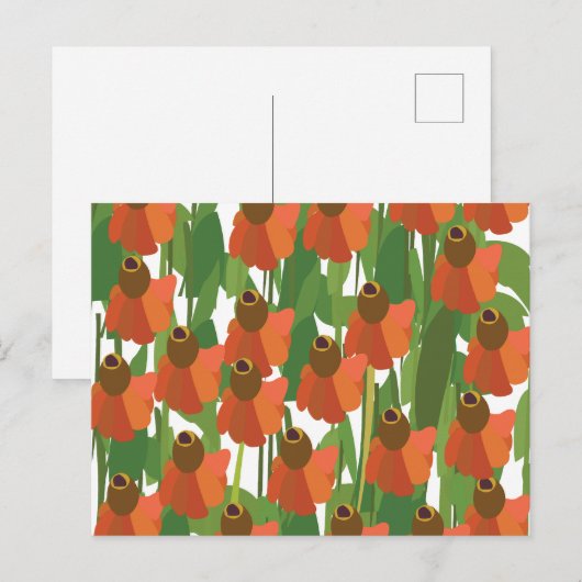 クサギソウの野生の花フラワー ポストカード (正面/裏面)