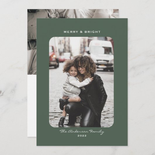 クシンプルリモダンスマスの写真 シーズンカード (正面/裏面)