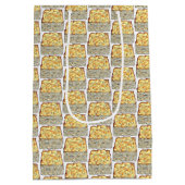 クジェルユダヤの卵の麺のキャセロールのスライス ミディアムペーパーバッグ (裏面)