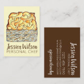 クジェルユダヤの卵の麺のキャセロールのスライス 名刺 (正面/裏面)