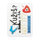 クジシュ？ザグレブクロアチア マグネット (縦)