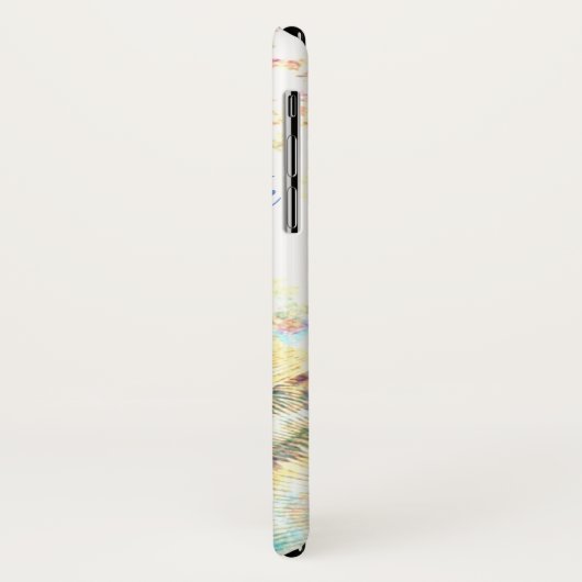 クジャクかわいらしのiphone xとして Case-Mate iPhoneケース (裏面/左)