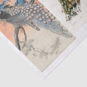 クジャクとバタフライのデコパージュ 薄葉紙 (詳細)