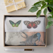 クジャクとバタフライのデコパージュ 薄葉紙 (ギフト)