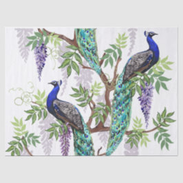 クジャクのウェディング 17"× 23" 薄葉紙