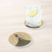 クジャクのスカートをはいた女性 コースター (側面)