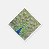 クジャクのナプキン スタンダードカクテルナプキン (角)