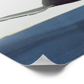 クジャクの型枠のアクアマニレ ポスター (角)