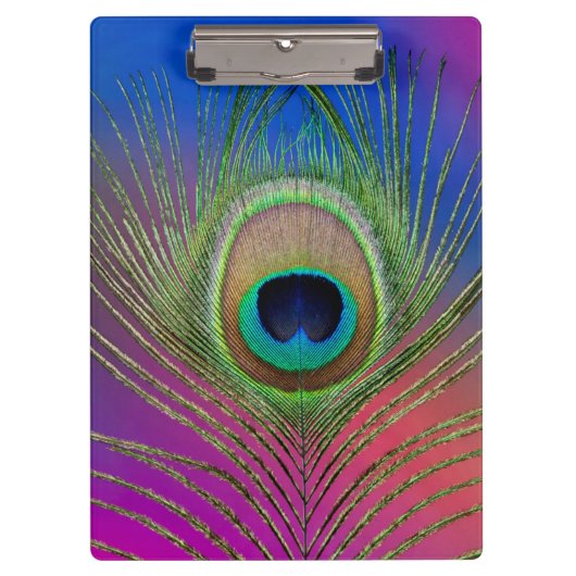 クジャクの尾羽 クリップボード (正面)