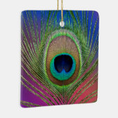 クジャクの尾羽 セラミックオーナメント (右)