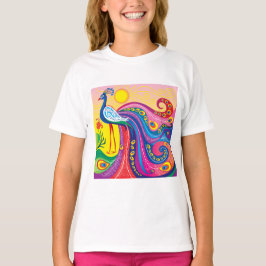 クジャクの日の出 Tシャツ
