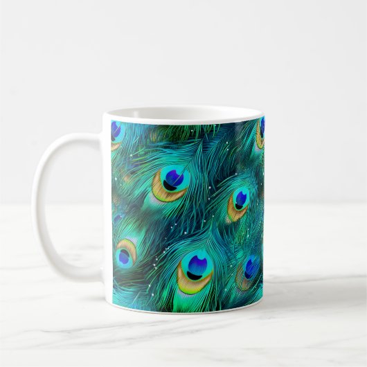 クジャクの栄光 コーヒーマグカップ (左)