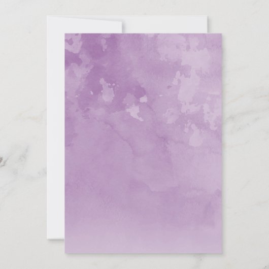 クジャクの水彩母の日のブランチ 招待状 (裏面)