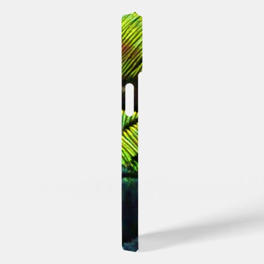 クジャクの羽がアクアケースを閉じる Case-Mate iPhoneケース (裏面 / 右)