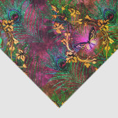 クジャクの羽のビクトリアン紫 薄葉紙 (詳細)