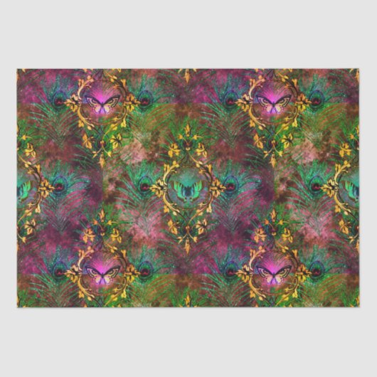 クジャクの羽のビクトリアン紫 薄葉紙 (正面)