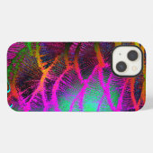クジャクの羽根 1〜3のオプション iPhoneケース (裏面横)