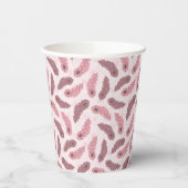 クジャクの羽模様 紙コップ (左)