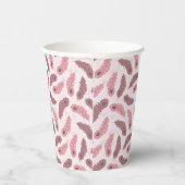 クジャクの羽模様 紙コップ (右)