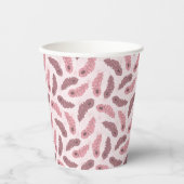 クジャクの羽模様 紙コップ (正面)