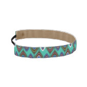 クジャクの羽毛のかわいい模様 アスレチックヘッドバンド (左)