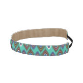 クジャクの羽毛のかわいい模様 アスレチックヘッドバンド (右)