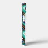 クジャクの羽毛のかわいい模様 Case-Mate iPhoneケース (裏面 / 右)