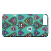 クジャクの羽毛のかわいい模様 Case-Mate iPhoneケース (裏面(横))