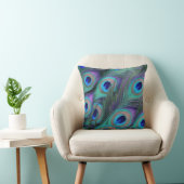 クジャクの羽 クッション (椅子)