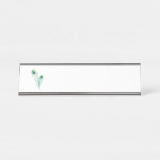 クジャクの羽 デスクネームプレート