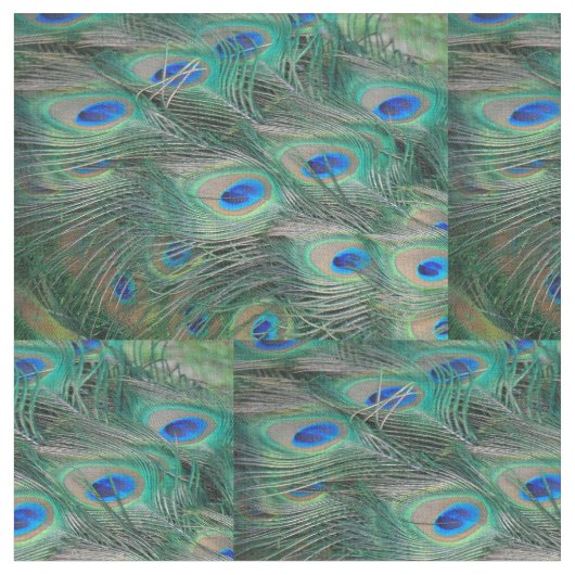 クジャクの羽 ファブリック (クローズアップ)