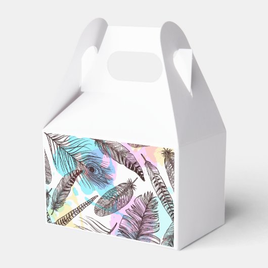 クジャクの羽 フェイバーボックス (裏面サイド)
