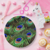 クジャクの羽   ペーパープレート (パーティー)