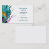 クジャクの羽 名刺 (正面/裏面)