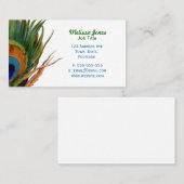 クジャクの羽 名刺 (正面/裏面)