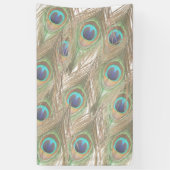 クジャクの羽 横断幕 (縦)