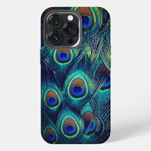 クジャクの羽 iPhoneケース (裏面)